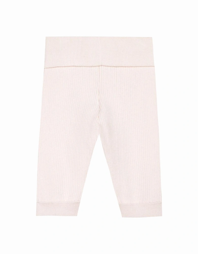 Baby Girls Pink Cashmere Trousers