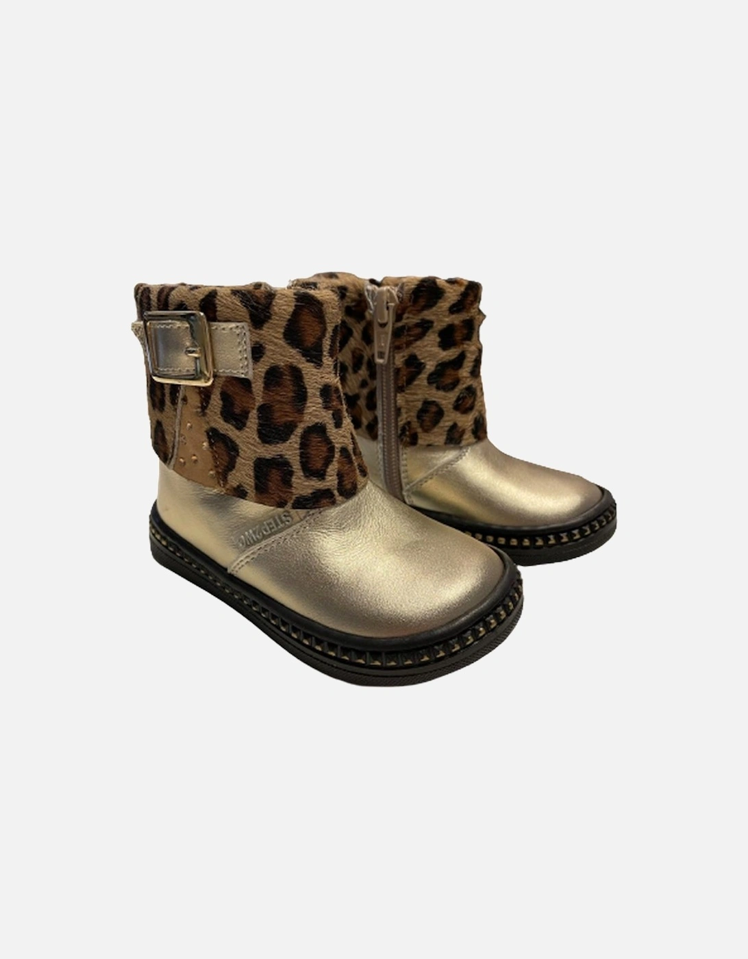Baby Girls Lepoard Print Boots, 2 of 1