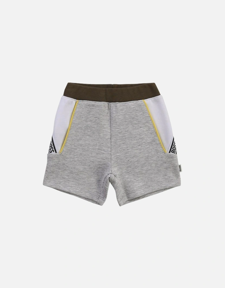 Boys Grey Bermuda Shorts