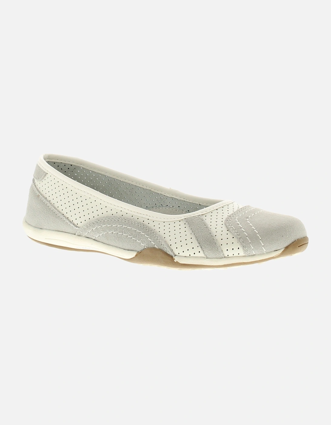 Strollers Women's Grey Flat Shoes Jackie Leather Slip On Uk Size - Size: 5