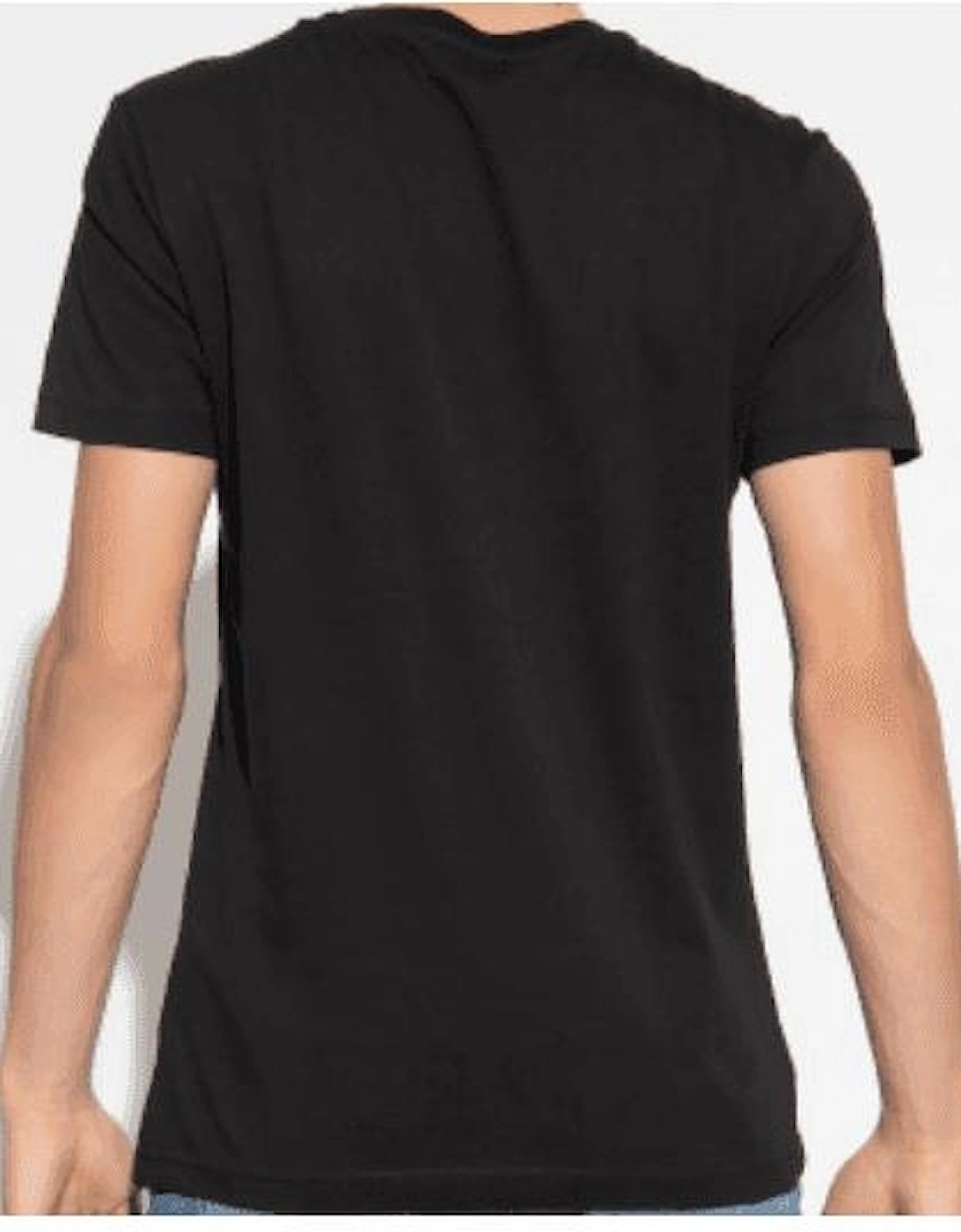 T-Diegor Chalk Logo Cotton Black T-Shirt