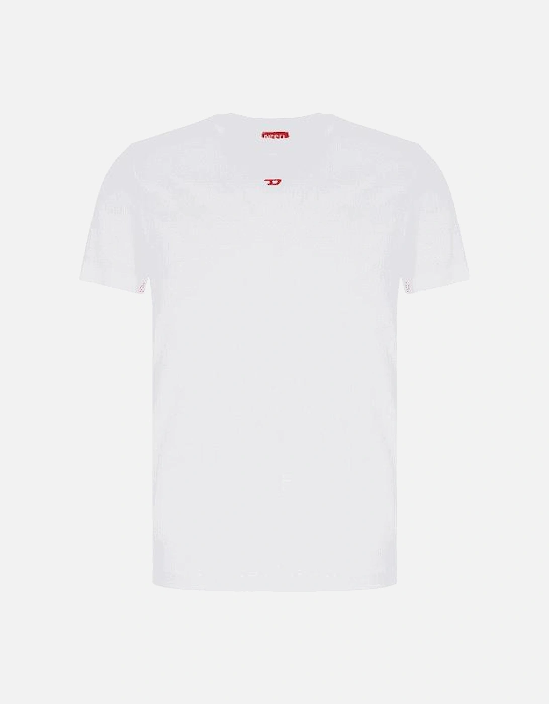 T-Diegor-D Embroidered Centre Logo Cotton White T-Shirt, 5 of 4