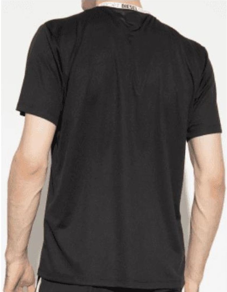 Amtee Sports Breathable Black Cotton T-Shirt