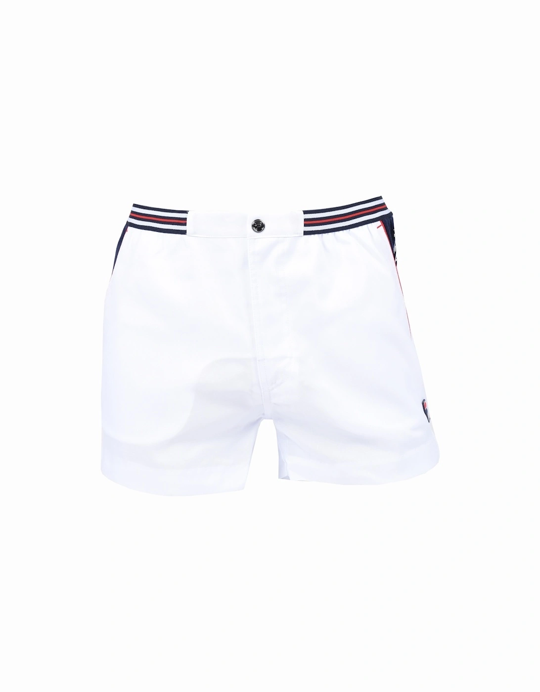 Vintage Hightide 4 Terry Pocket Stripe Shorts White/white/navy, 4 of 3