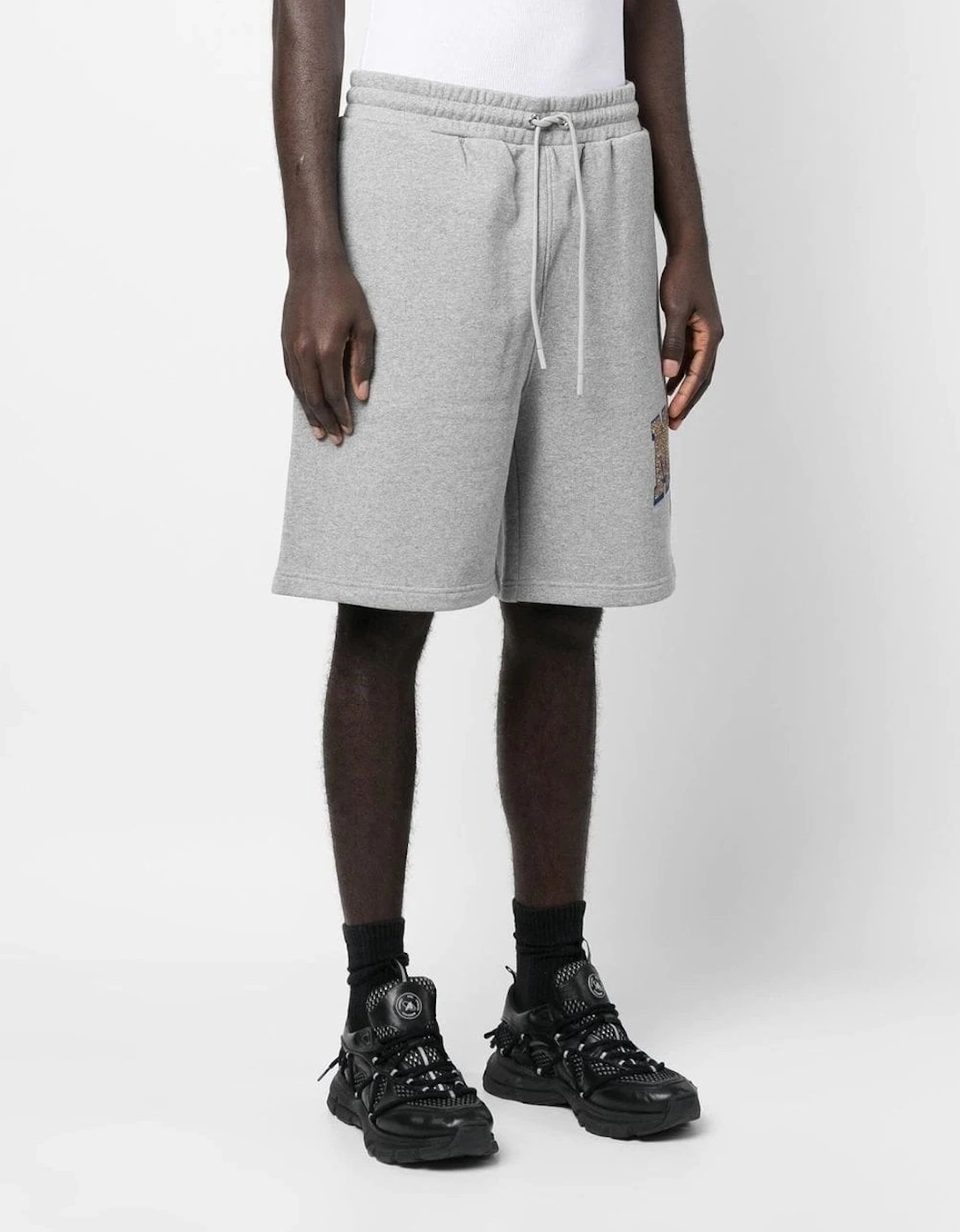 Retro Branding Jersey Shorts Grey, 6 of 5