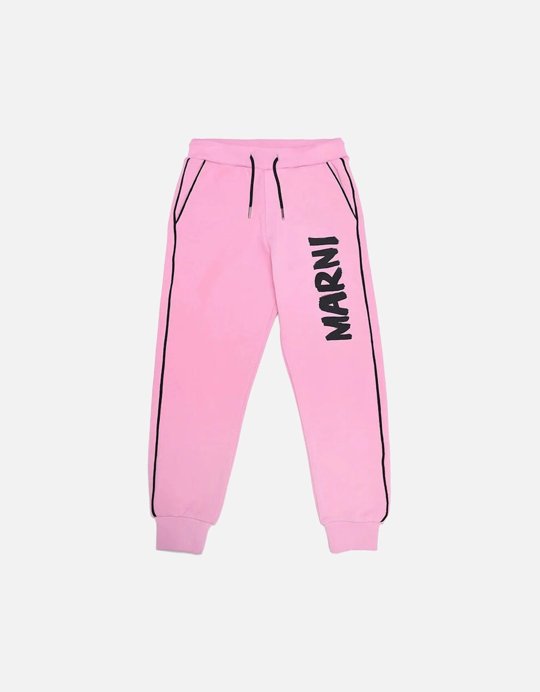 Girls Vertical Brush Logo Joggers Pink, 4 of 3