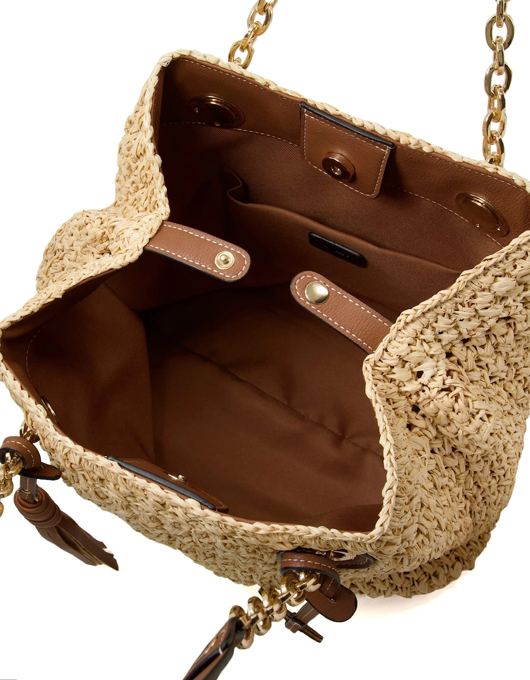 Accessories Destinations - Medium Raffia Shoulder Bag