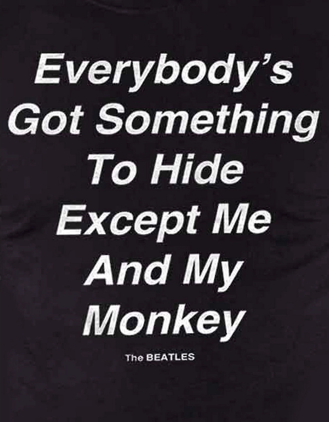 Unisex Adult Me And My Monkey Back Print T-Shirt