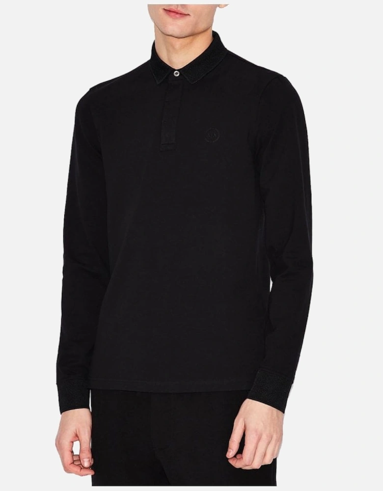 A|X Mens Smart Poloshirt Long Sleeve Black