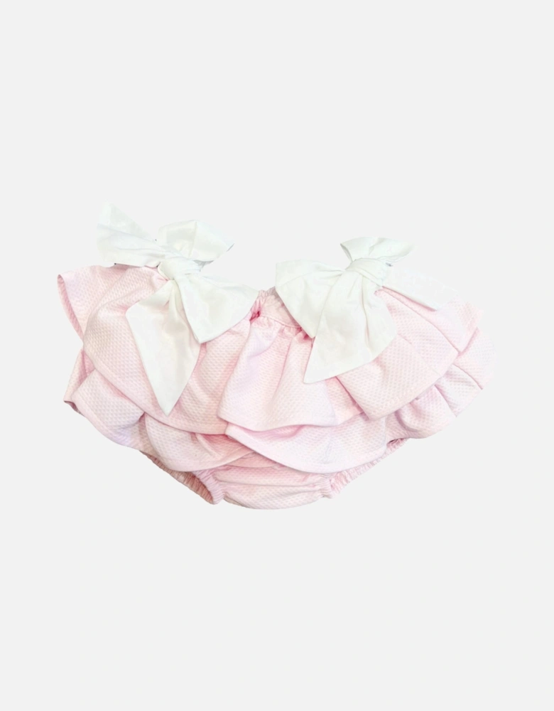 Pink Frill Bow Side Bloomers