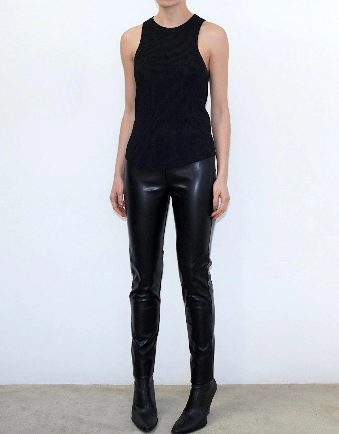 Faux Leather Trousers - Black, 2 of 1