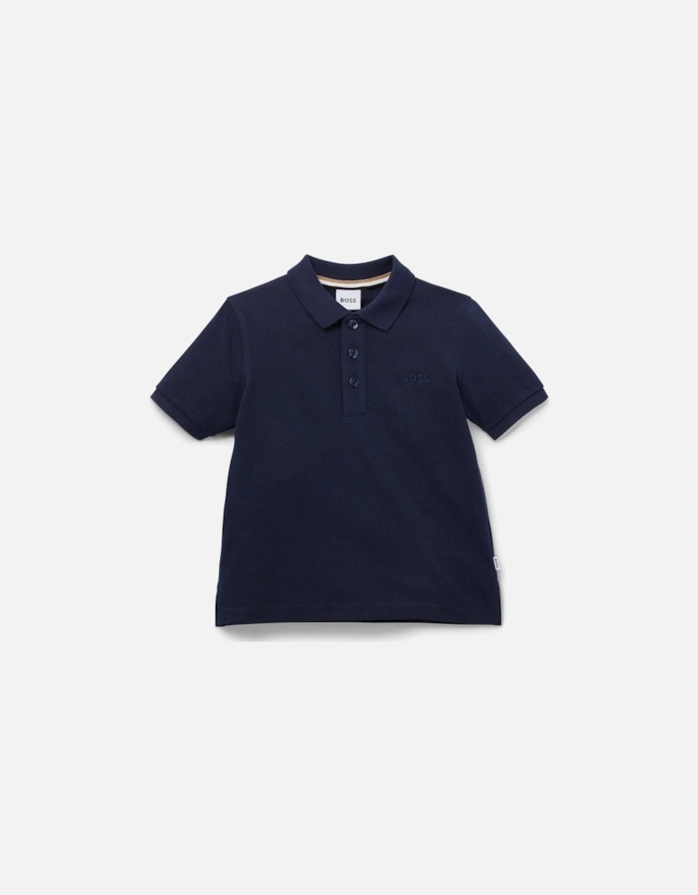 Boy's Navy Blue Polo Shirt