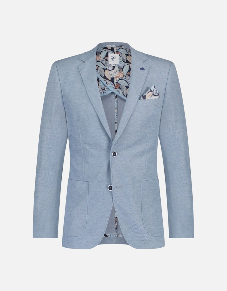 Notch Lapel Jacket Blue