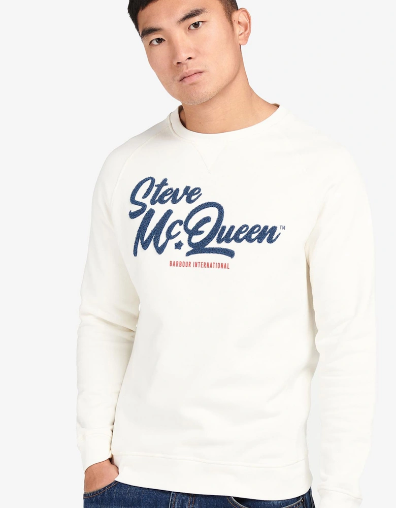 Steve McQueen Holts Sweatshirt Whisper White