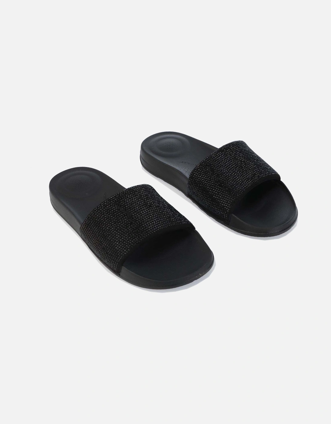 Womens iQushion Crystal Slide Sandals
