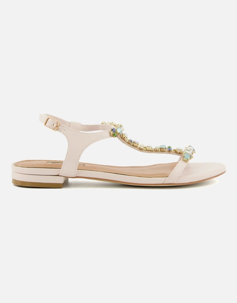 Ladies Nissa - Jewel-Embellished Flat Sandals