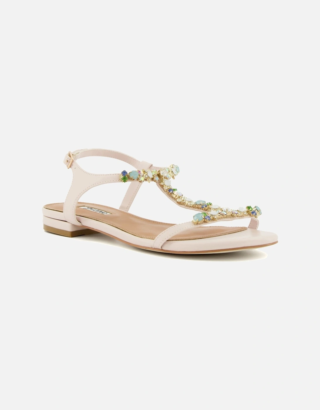 Ladies Nissa - Jewel-Embellished Flat Sandals, 7 of 6