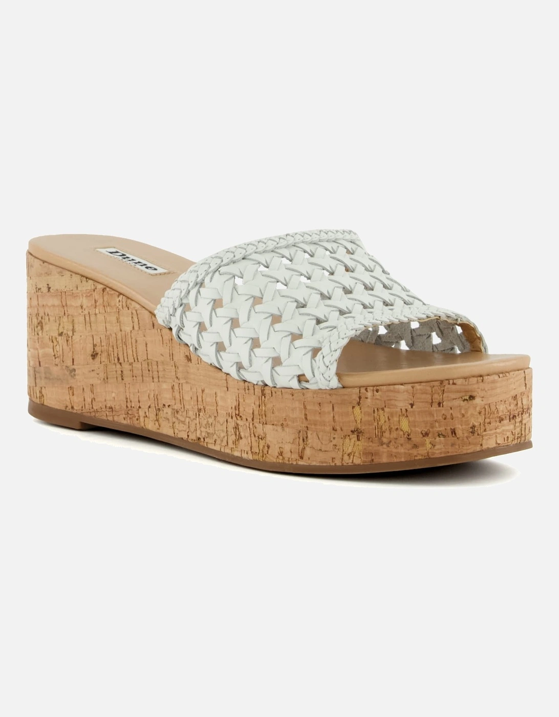Ladies Katey - Woven Cork-Wedge Sandals, 7 of 6