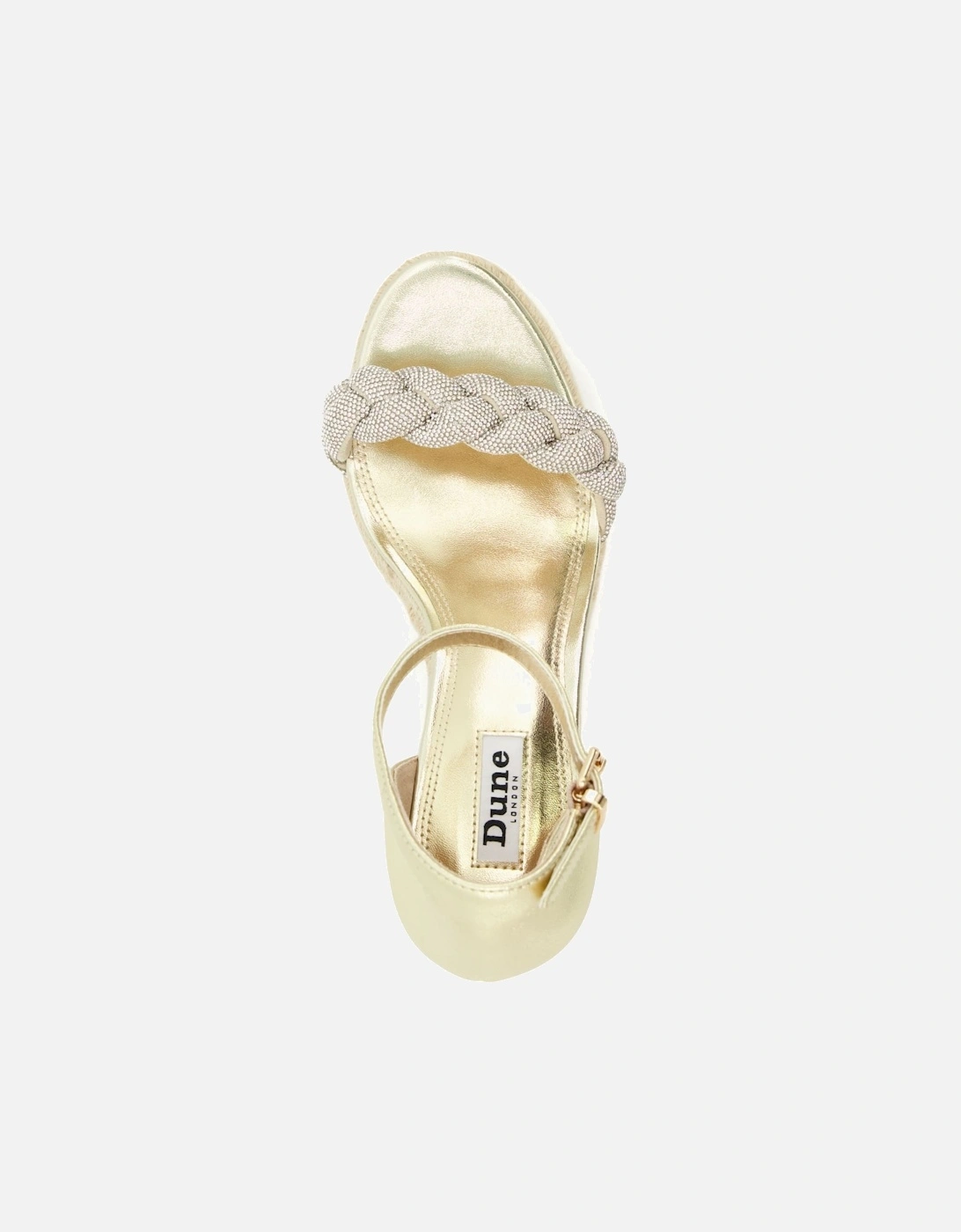 Ladies Kingdom - Diamante-Strap Wedge-Heel Sandals