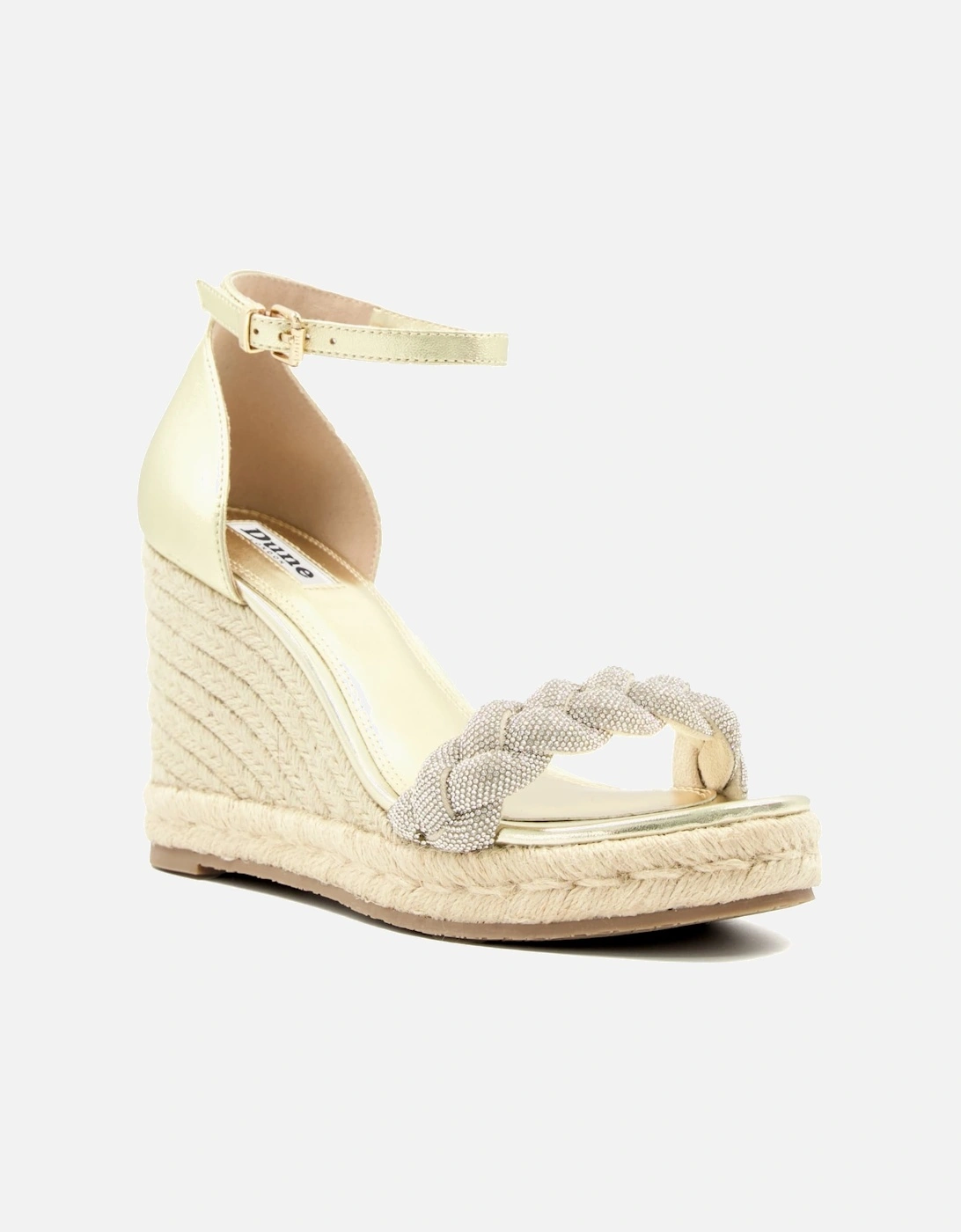 Ladies Kingdom - Diamante-Strap Wedge-Heel Sandals, 7 of 6