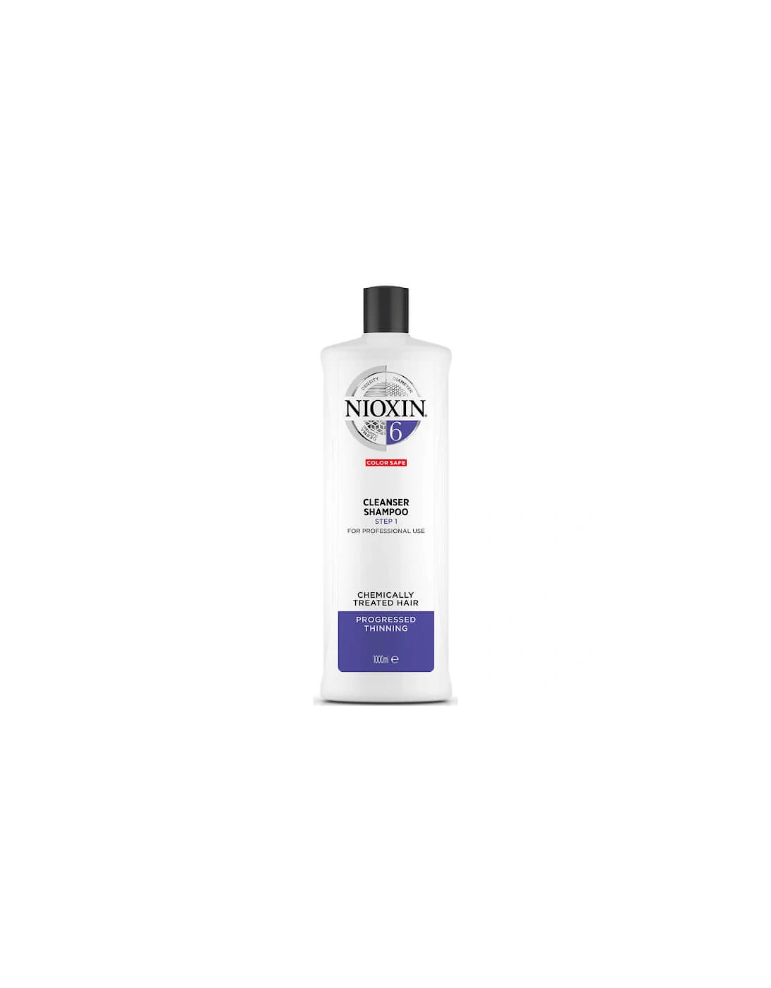 3-Part System 6 Cleanser Shampoo for Chemically Treated Hair with Progressed Thinning 1000ml, 2 of 1