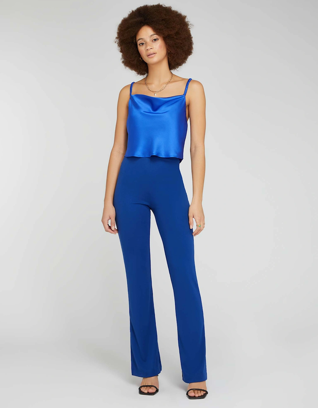 Thallo Flare Trousers in Blue, 6 of 5