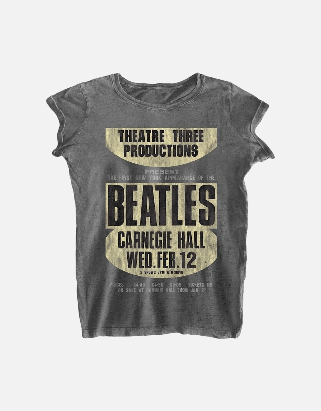 Womens/Ladies Carnegie Hall Burnout T-Shirt, 2 of 1