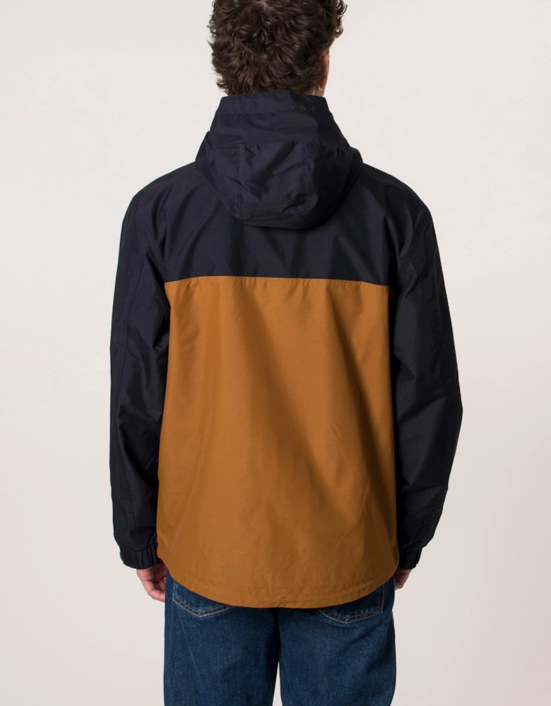Quarter Zip Colour Block Overhead Jacket