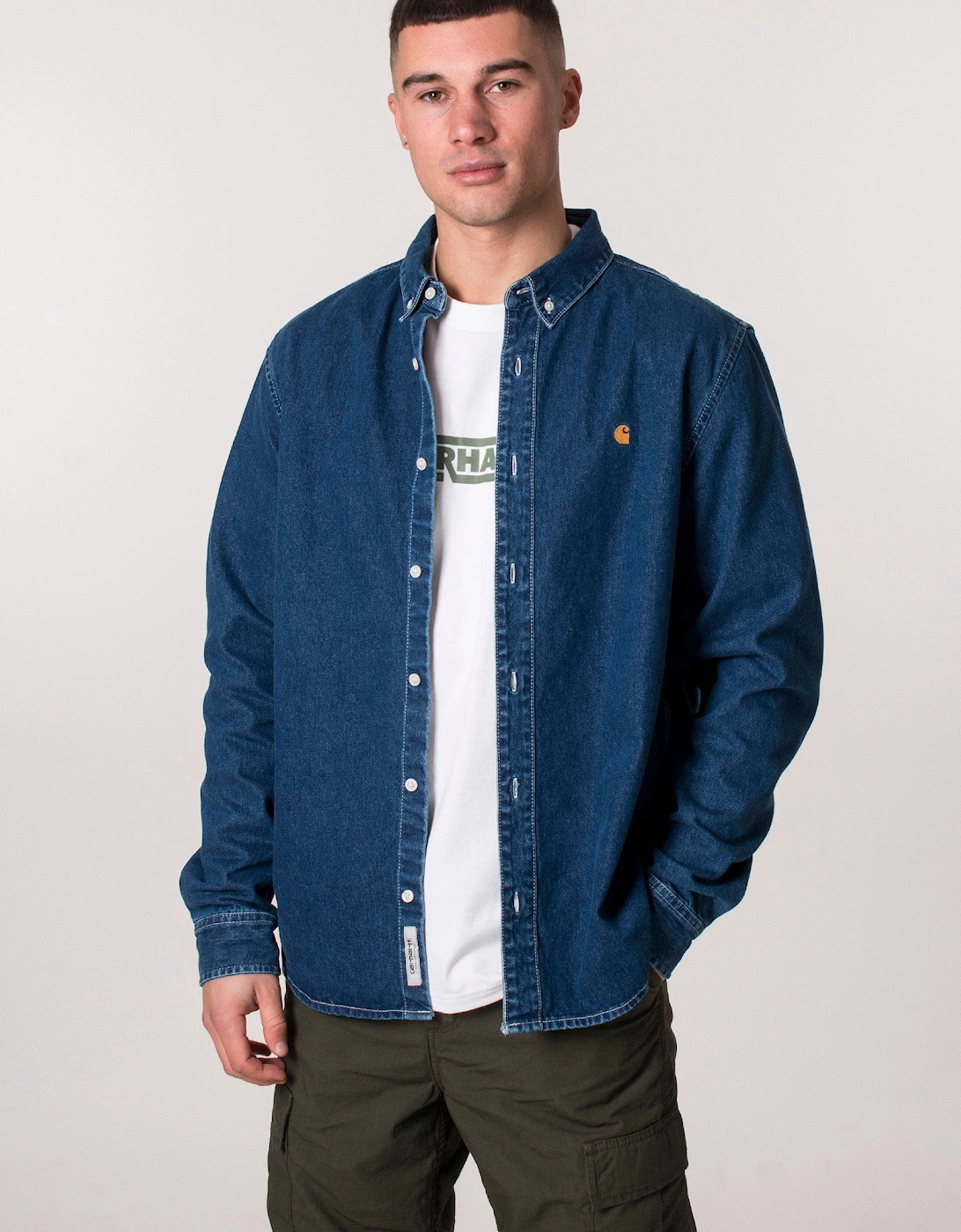 Relaxed Fit Stone Washed Weldon Shirt