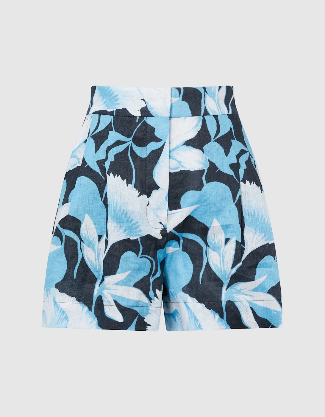 Linen Floral Printed Shorts, 2 of 1