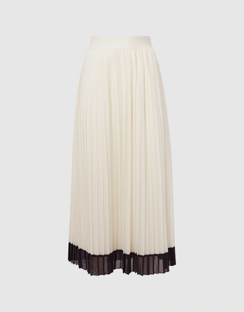 Pleated Midi Skirt