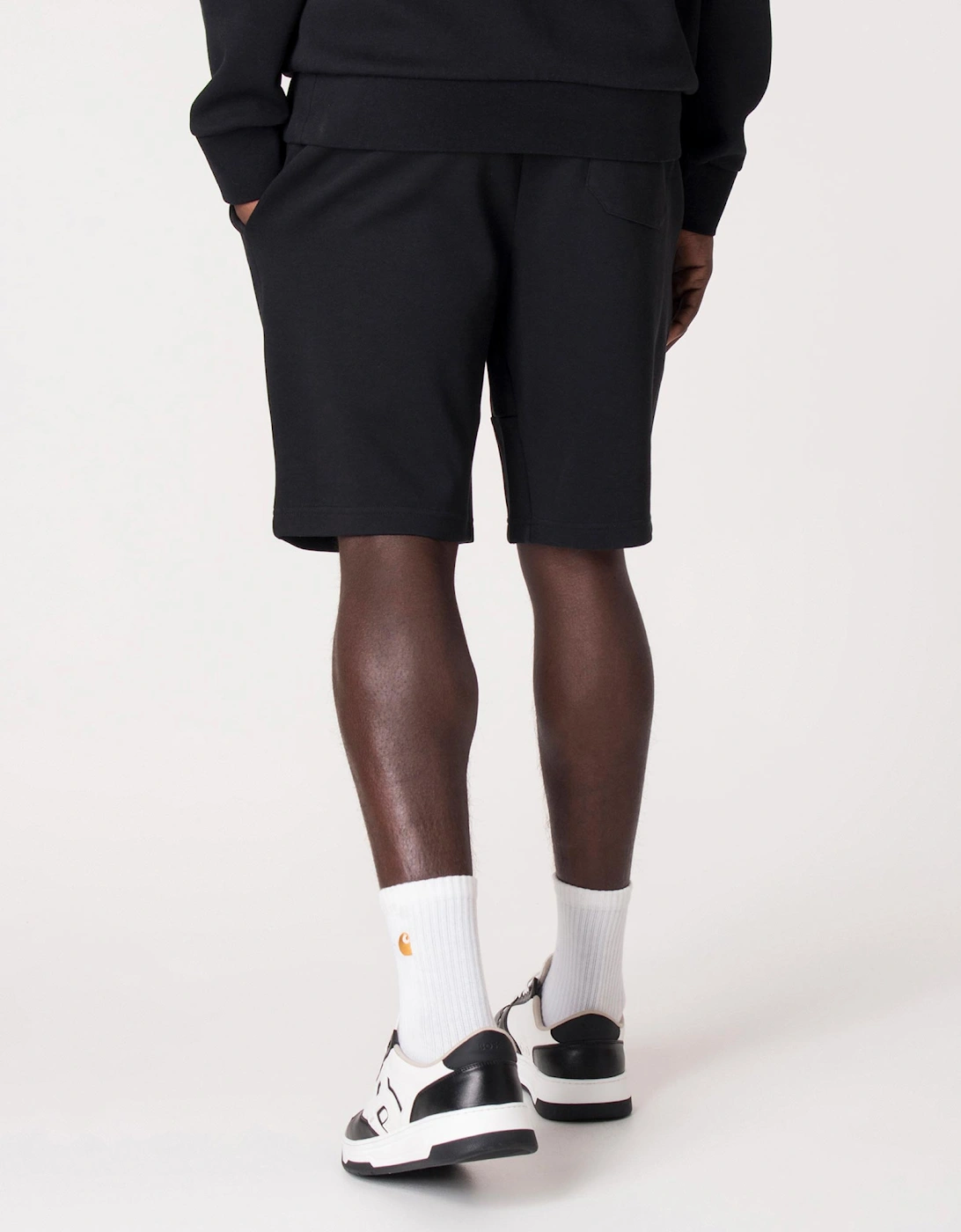 Regular Fit Double Knit Athletic Sweat Shorts