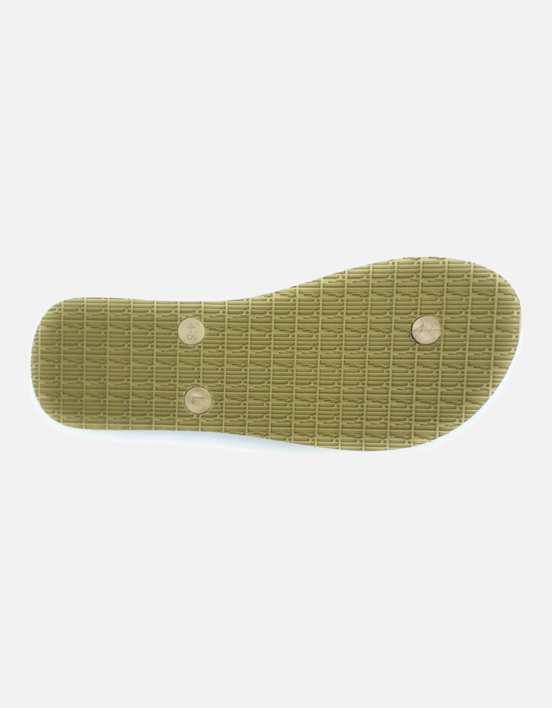 St Tropez Crystal Flip Flops - Gold