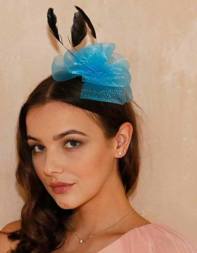 Perla Fascinator - Blue