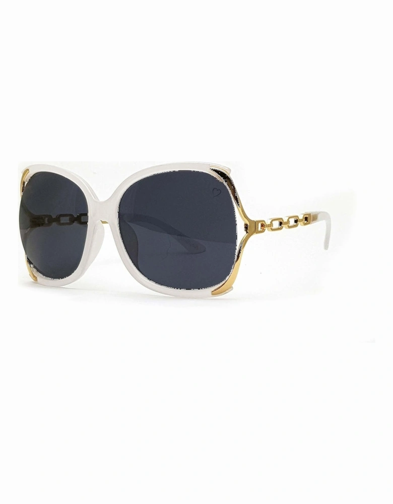 'Cherry' Oversized Sunglasses In Crystal