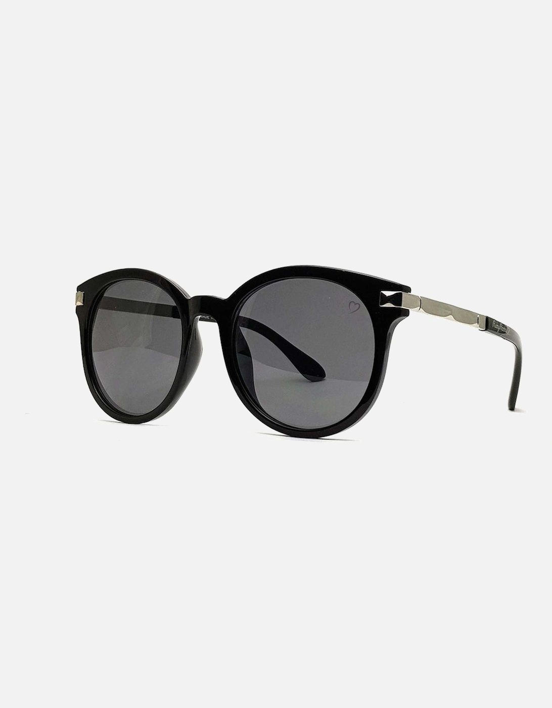 'Chloe Tegan' Round Sunglasses In Black, 2 of 1