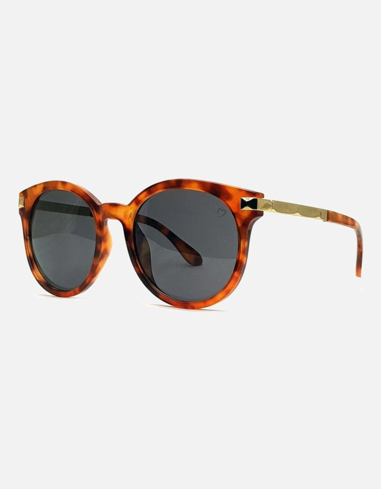 'Chloe Tegan' Round Sunglasses In Tortoiseshell