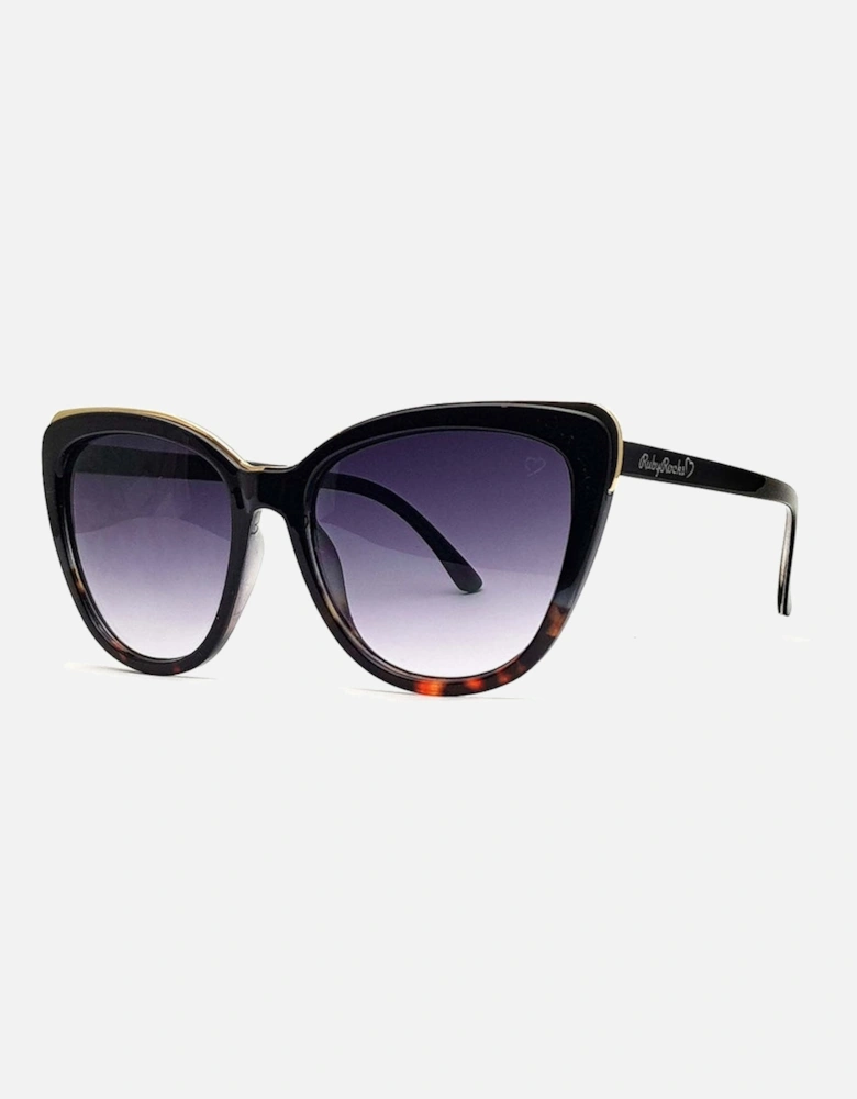 'Roseanne' Cateye Sunglasses In Black & Tort