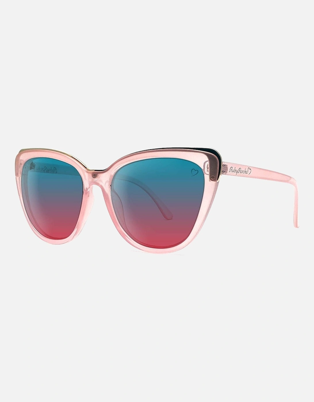 'Roseanne' Cateye Sunglasses In Crystal Pink, 2 of 1