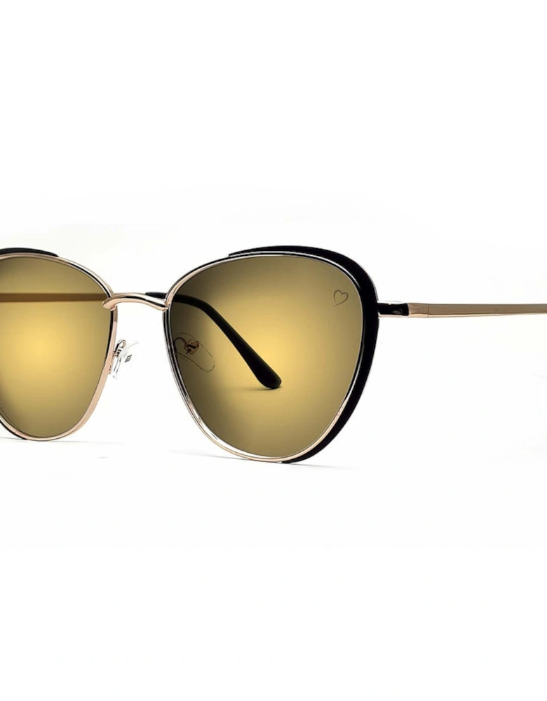 'Sam Jo' Cateye Sunglasses In Gold