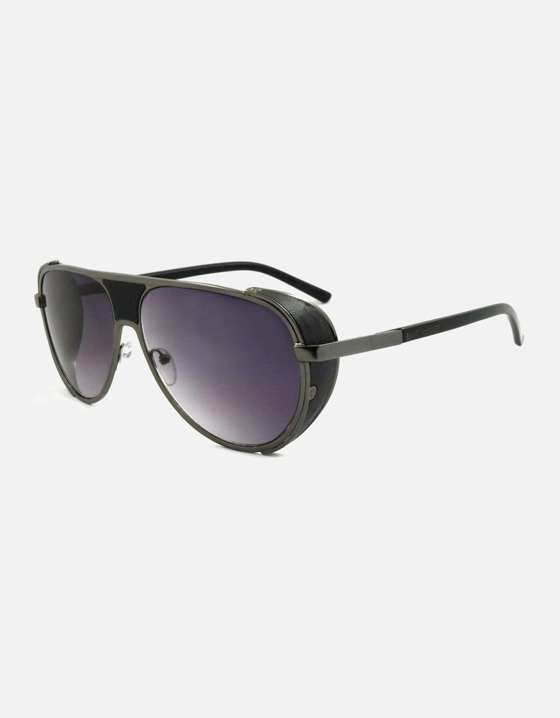 Side Shield Aviator Sunglasses 'Jordan' in Black/gunmetal, 2 of 1