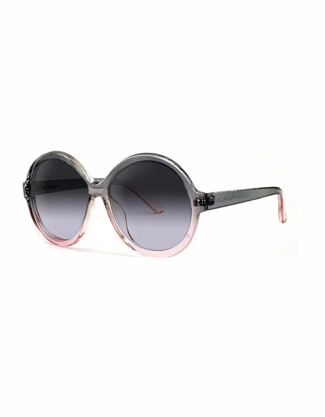 'Jessica Elsie' Round Sunglasses In Crystal Grey, 2 of 1