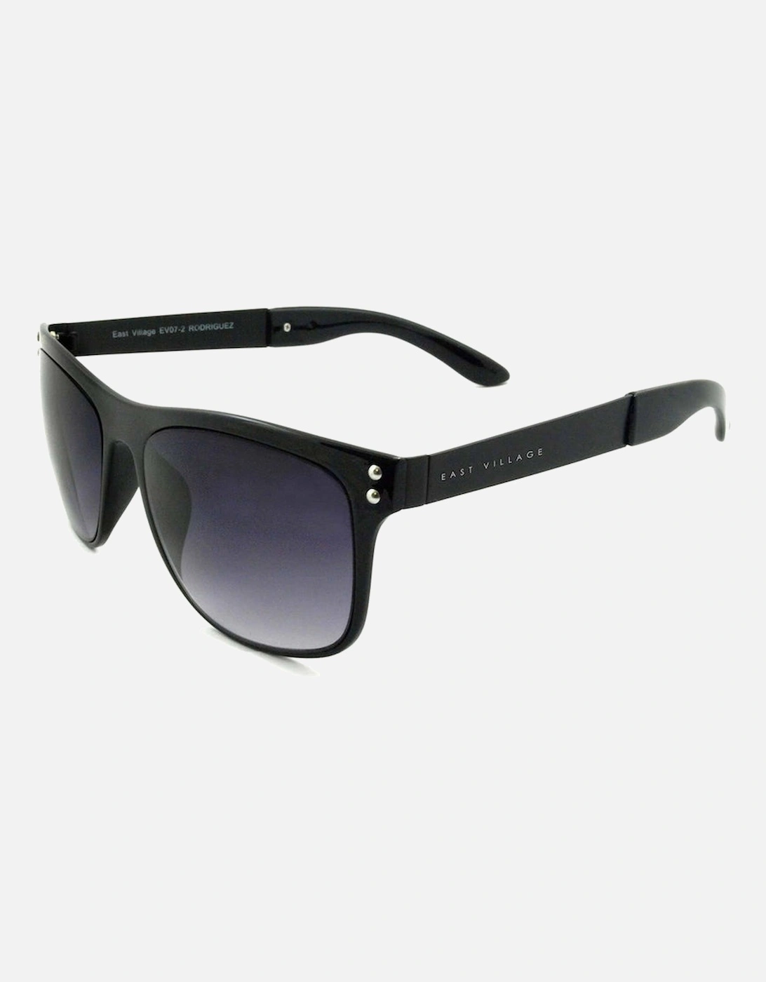 Metal 'Rodriguez' Wayfarer Shape Sunglasses In Black, 2 of 1
