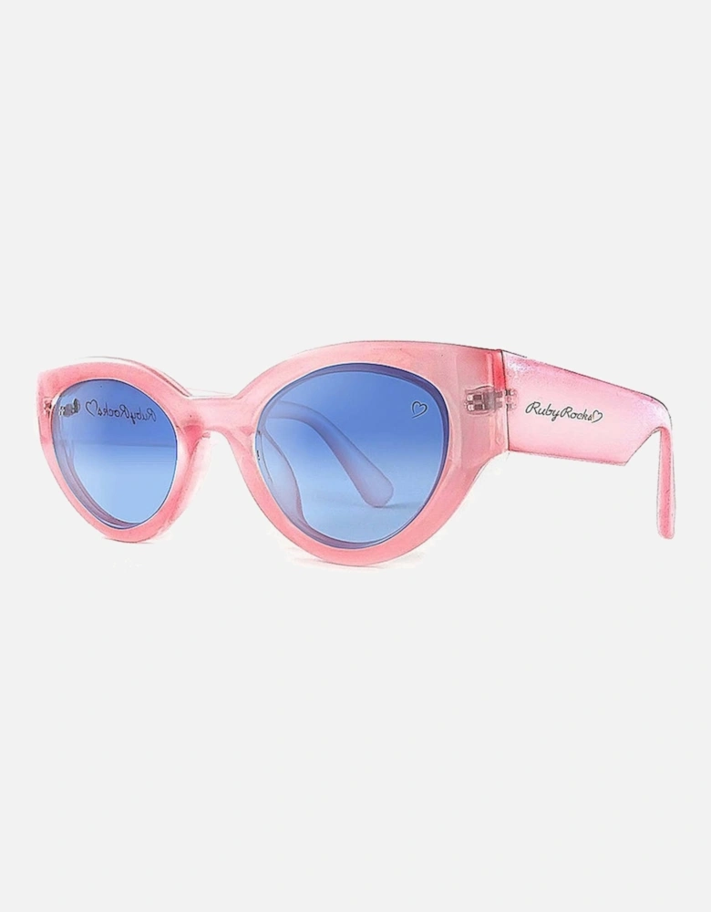 Chunky 'Zante' Cateye Sunglasses in Pink