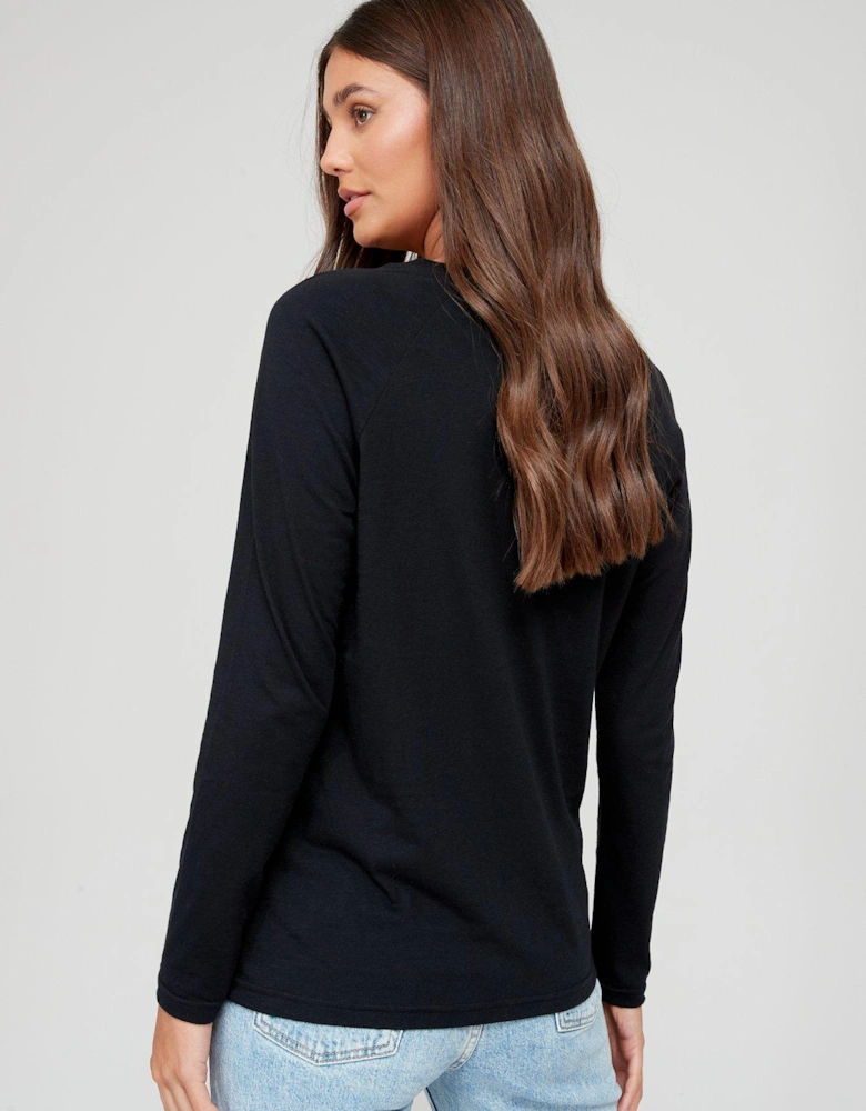 Long Sleeve T Shirt - Black 
