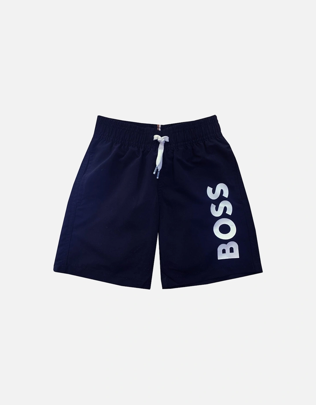 Boy's Navy Swim Shorts, 3 of 2