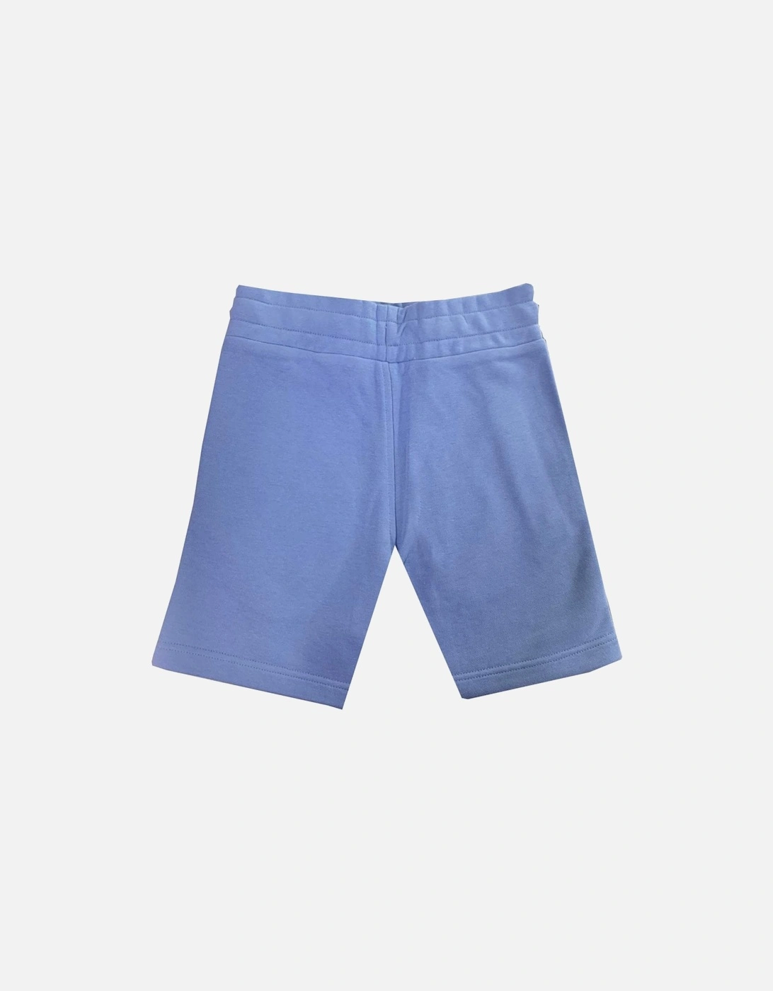 Boy's Light Blue Shorts With White Logo