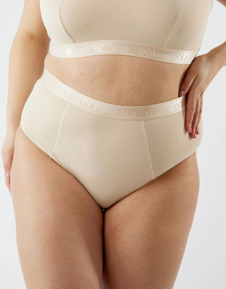 Control High Waist Brief - Light Beige