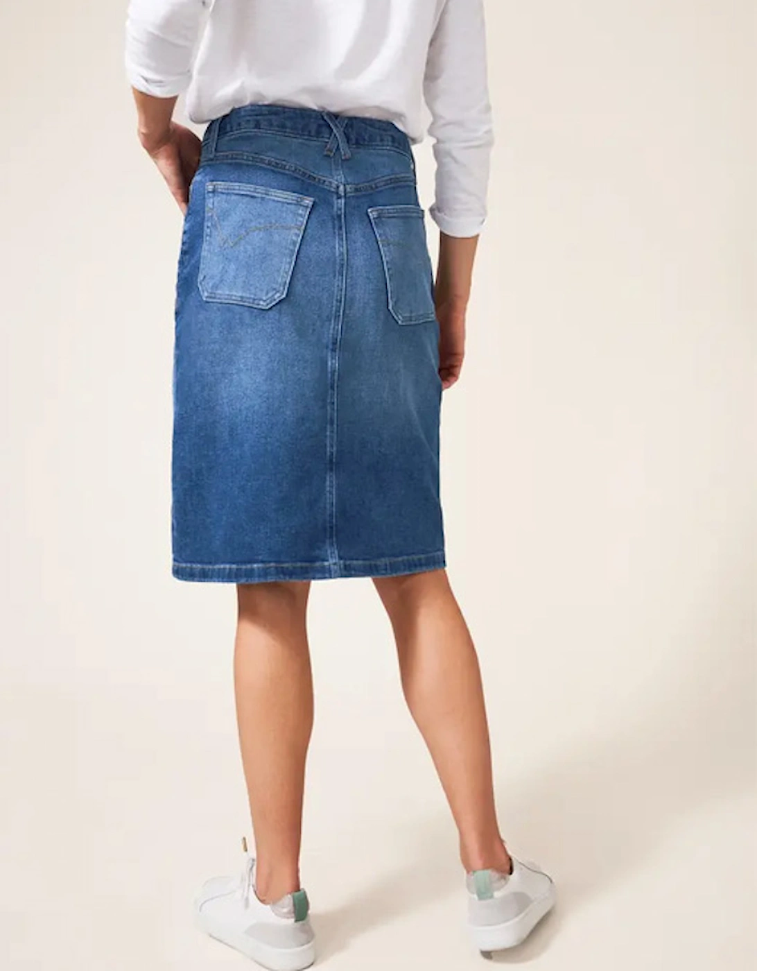 Women's Jemma Denim Skirt Mid Denim