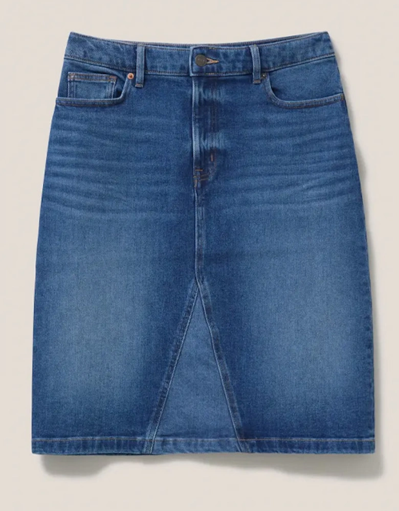 Women's Jemma Denim Skirt Mid Denim